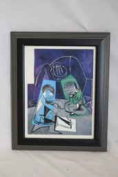 Pablo Picasso Claude Drawing Francoise And Paloma Custom Framed Print (R-37)