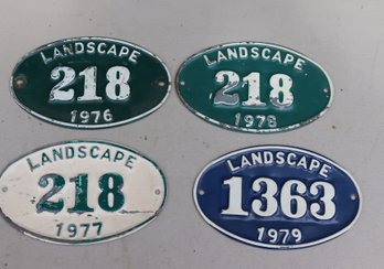 1970's Landscape Permit License Truck Plaques (G-18)