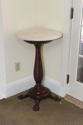 Marble Top Wood Pedestal (B-39)