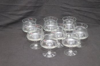 Set Of 8 Vintage Brandy Glasses (T-26)