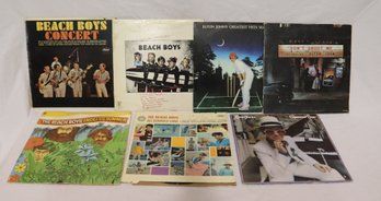 Vintage Vinyl Records: Beach Boys And Elton John. (S-20)