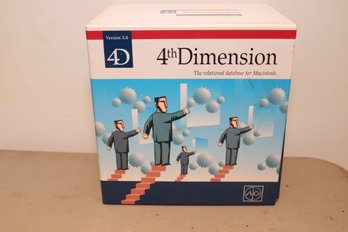 1980'S MACINTOSH 4th Dimension 4D Silver Surfer Software. (A-75)