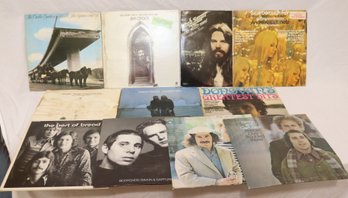 Vintage Vinyl Records: Simon & Garfunkel, Jim Croce, Doobie Brothers, Seals & Croft (S-22)