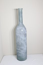 Tall Glass Bottle Vase. 39' High