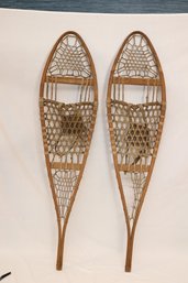 Vintage Snocraft WoodenLeather Snowshoes (R-45)