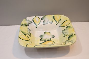 Ceramic Lemon Tree Bowl Made In Italy (J-15)