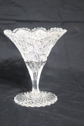 Vintage Cut Glass Compote Bowl (I-4)