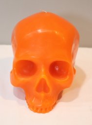 Orange Skull Candle (J-16)