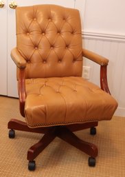 Ethan Allen Leather Desk Chair