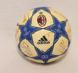A.C. Milan Team Signed Football Soccer Autographed Ball (S-44)