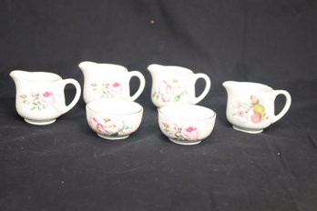 Old Foley James Kent DEMITASSE Creamers And Sugar Bowls