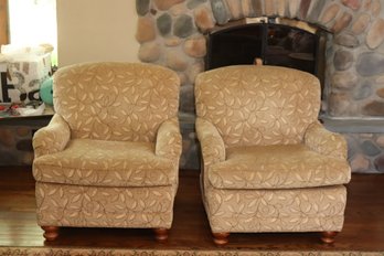 Pair Beachley Of Maryland Armchairs Club Chairs. (R-54)