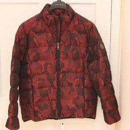 Jared Lang Camouflage Down Filled Puffer Jacket Ski Coat Size L