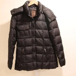 Moncler Black Down Puffer Jacket W/ Detachable Hood Sz. 2