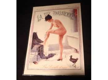 Vintage French Magazine Cover Art Deco Pastel Colours La Vie Parisienne (r-25)