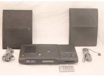 YAMAHA YST-99CD Natural Sound CD Stereo System W/  YST-SF99 Low Profile Speakers & REMOTE