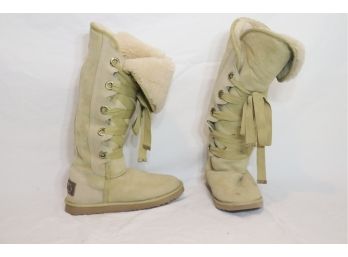 Australia Luxe Collective Suede Lace Up  Boots Sz. 7 (R-14)