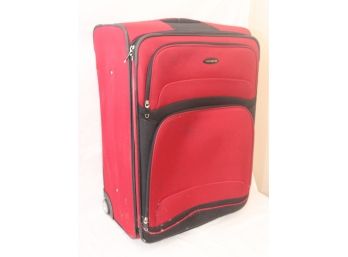 Red Samsonite Rolling Suitcase (R-63)