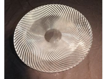 Tiffany & Co. Glass Swirl Platter Plate (R-48)