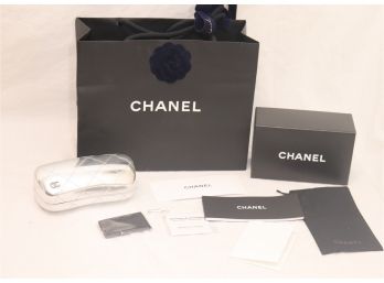 Chanel Sunglasses Case Box Bag And Paperwork!  (R-55)