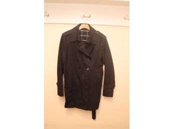 Sandro Black Overcoat Size L (C-19)