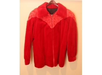 Cool Red Fur Coat (C-11)