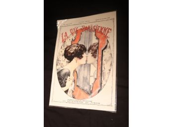 Vintage French Magazine Cover Art Deco Pastel Colours La Vie Parisienne Print (R-23)