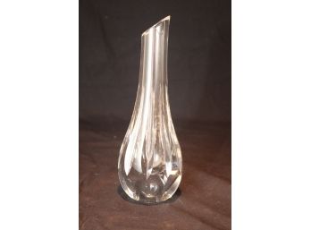 Baccarat Annick France French Clear Crystal Glass Modernist Bud Vase 9.25'H (R-44)