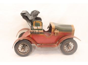 Ford Model T Torpedo Roadster Antique Wood Style & Metal Toy Car. (R-58)
