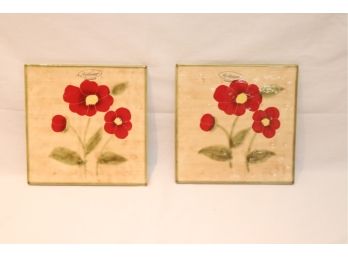 Flower Tile Coasters (L-62)