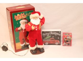 Christmas Decor Jingle Bell Rock Santa (L-55)