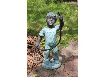 Garden Boy Hose Statue