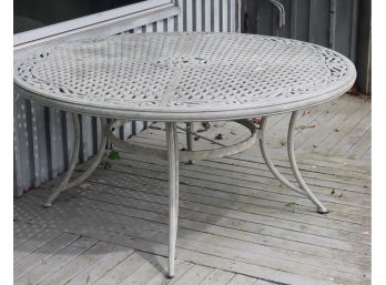 60' Round Cast Aluminum Patio Table