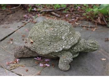 Cute Concrete Vintage Cement Turtle Garden Statue