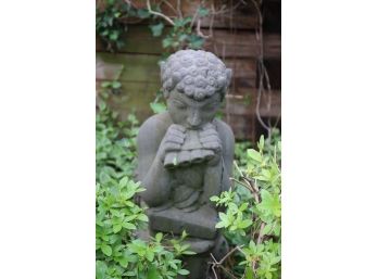 This Creepy Guy Concrete Cement Garden Statue Pan Flute Garden Nymph