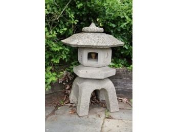 Vintage Concrete Chinese Pagoda Cement Garden Statue With Light. (Pag # 3)