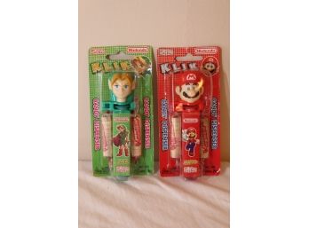 Link Zelda Mario Nintendo Klik Candy Pez Like Dispenser Rare New Sealed