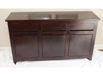 Wooden Hutch Credenza Buffet GRET STORAGE!