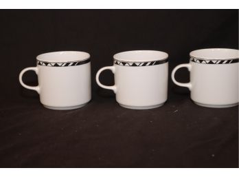 Set Of 3 Alfoldi Hungary Coffee Mugs