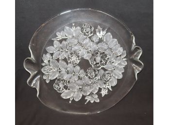 Clear Glass Tray Flowers