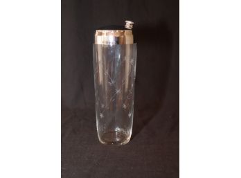 Glass And Chrome Cocktail Shaker