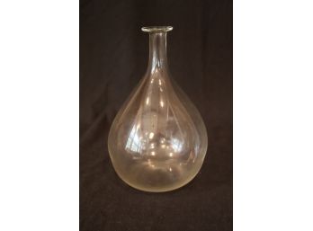 Vintage Glass Bulbous Vase