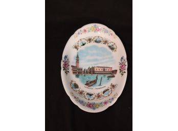 Vintage Venezia-Panorama Souvenir Plate Tray Bavaria