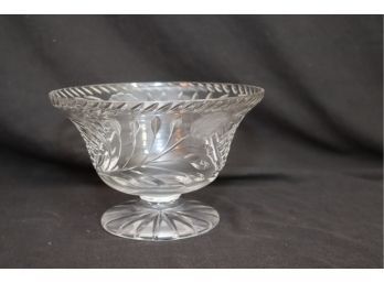 Vintage Glass Pedestal Bowl