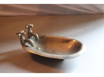 Vintage Brass Bathtub Soap Dish