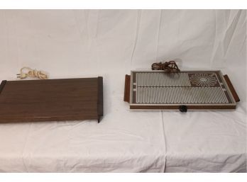 Pair Of Vintage Electric Warming Trays