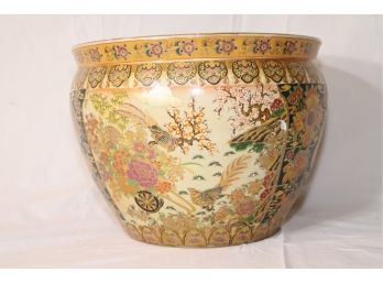 Vintage Asian Flowerpot Oriental