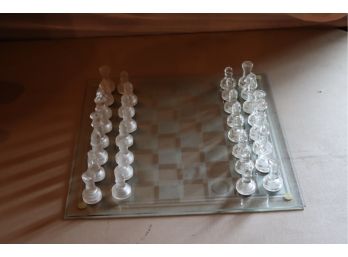 Vintage Glass Chess Set