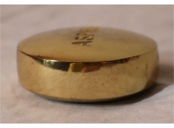 Vintage Brass Aspirin Paperweight