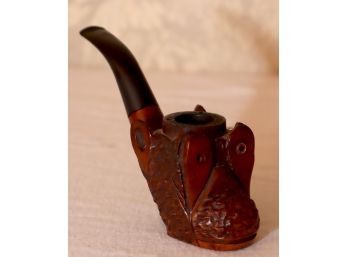 Vintage Hand Carved Pipe Made In Italy